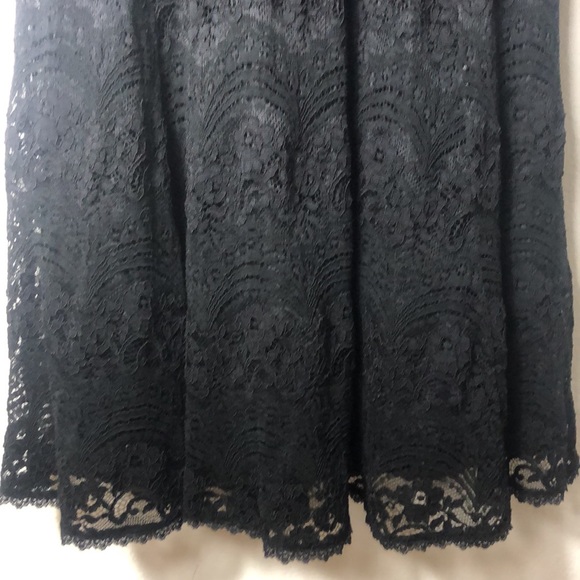 Torrid Intricate Long Two Tiered Black Lace Party Dress! - Picture 6 of 9